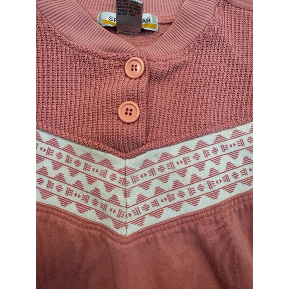 Vintage Womens Sweatshirt Large Pink 90s Ski Wear Spiritwear Sport Size Medium - Picture 11 of 15